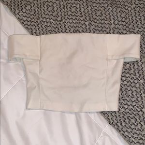 Off shoulder crop top